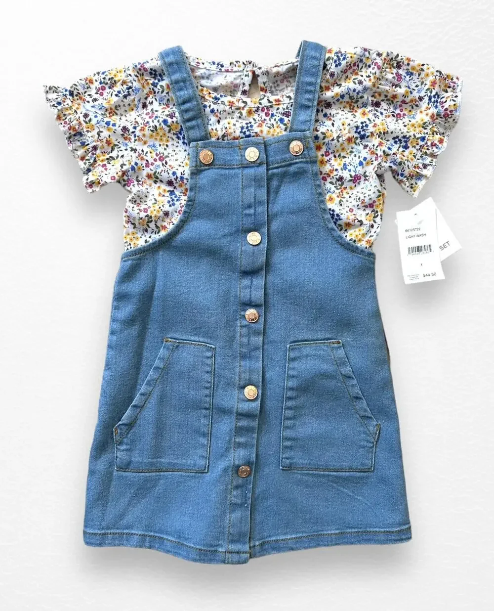 NWT BCBG Denim Jumper & Top, Size 4